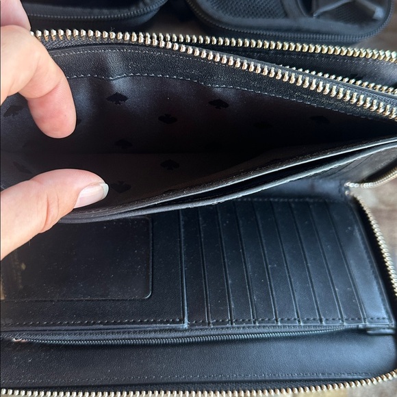 Kate Spade Black Zip-Around Wallet - Picture 4 of 5